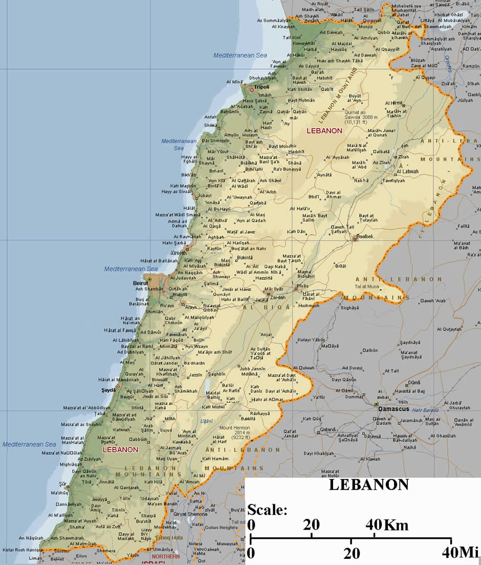 Tarabulus map lebanon